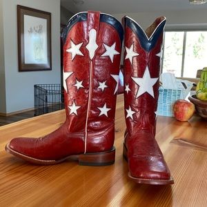 NWOT Women’s patriotic Red Cowboy Boots Sz. 9